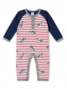 Mini Boden Baby Boden 12-18months robot print romper